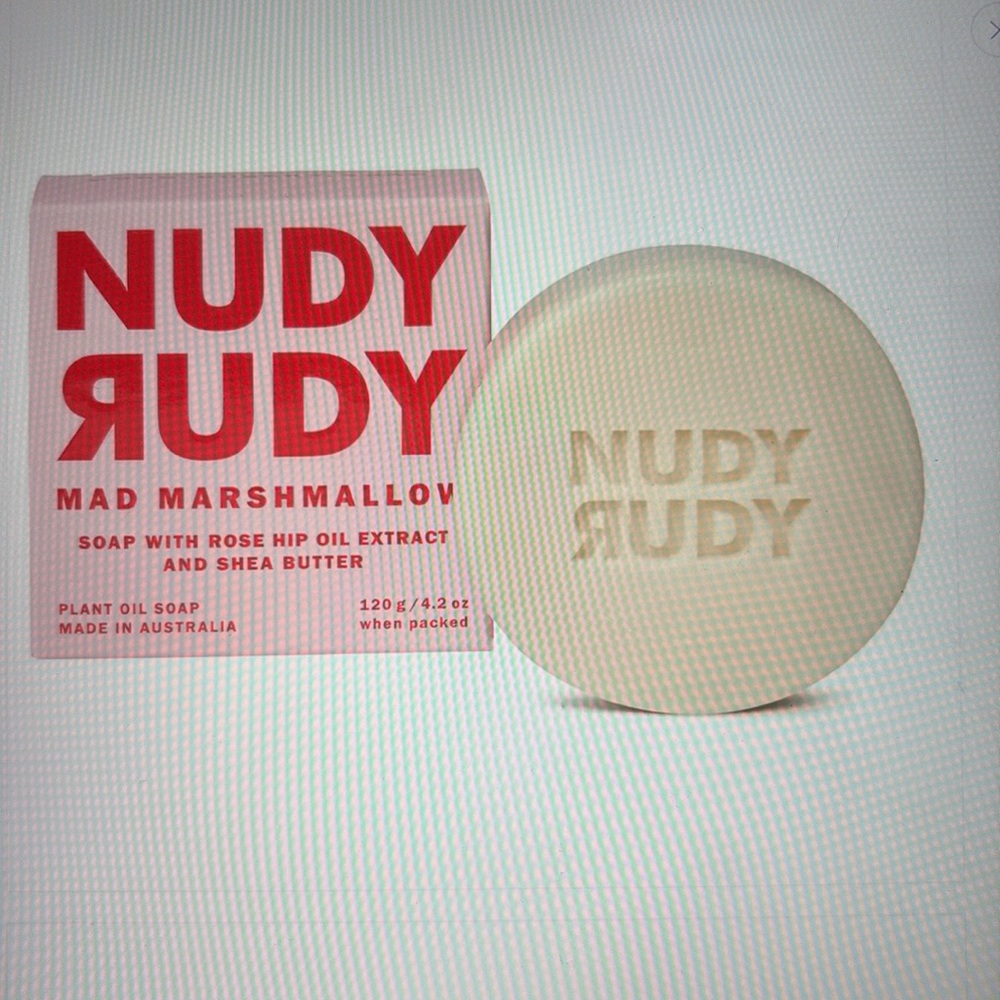 🌹🧼🌹 NUDY RUDY MAD MARSHMALLOW BAR SOAP PUCK  🌹🧼🌹 NWT 🌹🧼🌹